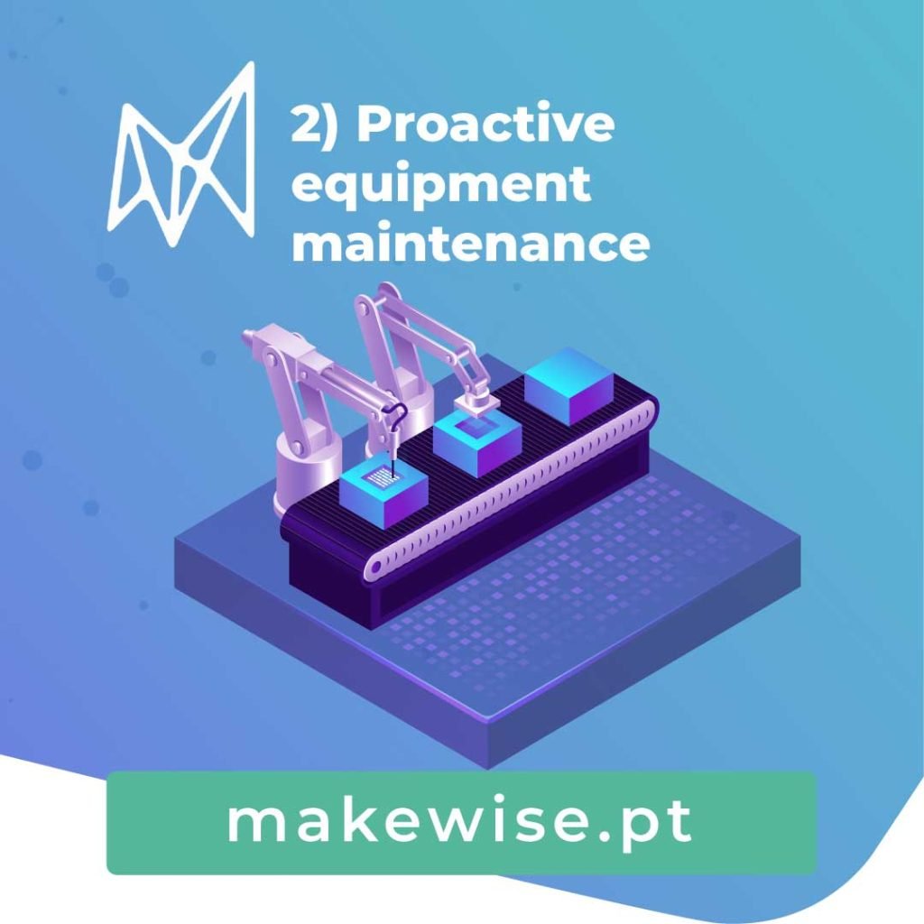 2) Proactive equipment maintenance