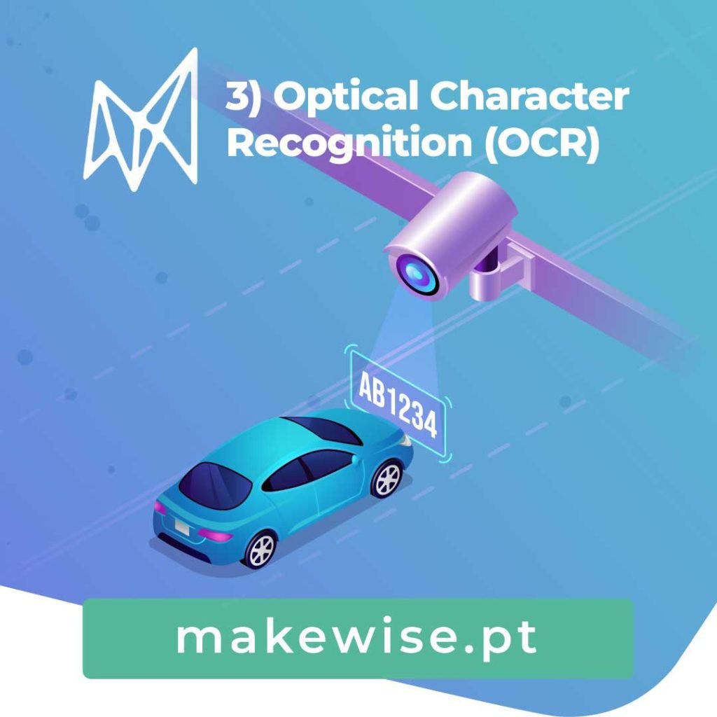 3) Optical character recognition (OCR)
