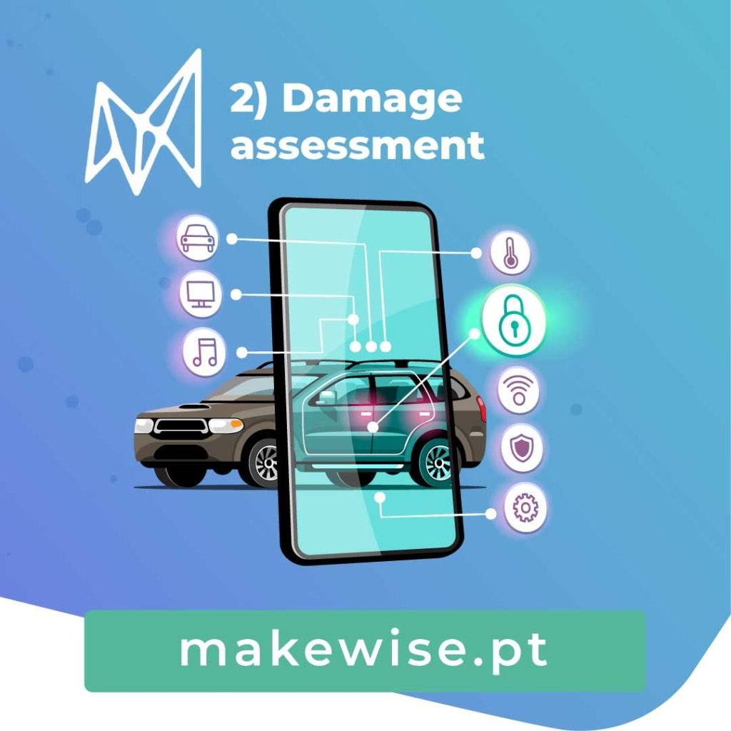 2) Damage assessment with image recognition