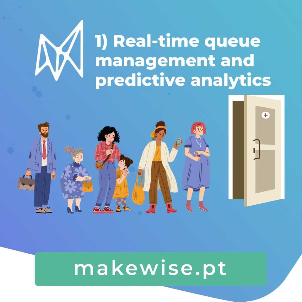 1) Real-time queue management and predictive analytics